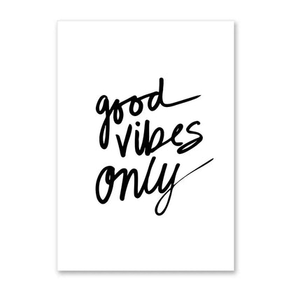 Good Vibes Only Nordic Canvas