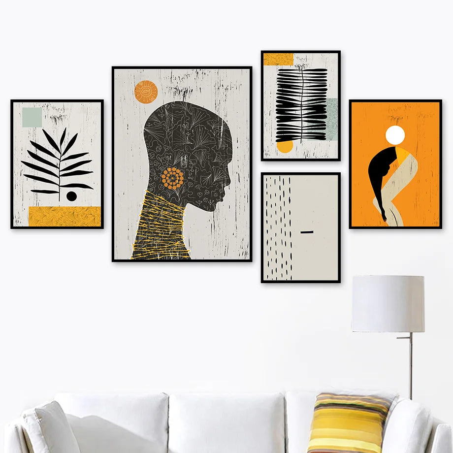 VIP Abstract Girl Nordic Canvas