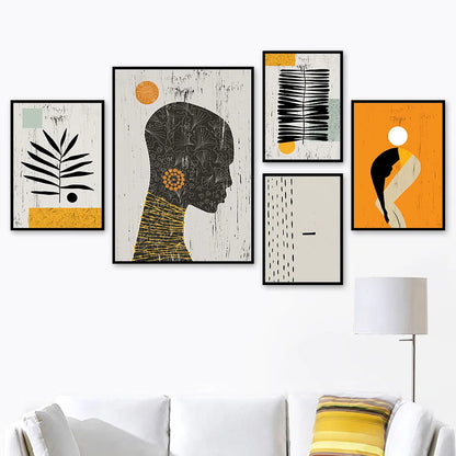 VIP Abstract Girl Nordic Canvas