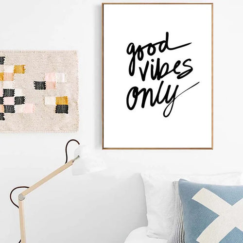 Good Vibes Only Nordic Canvas