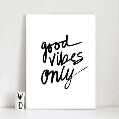 Good Vibes Only Nordic Canvas