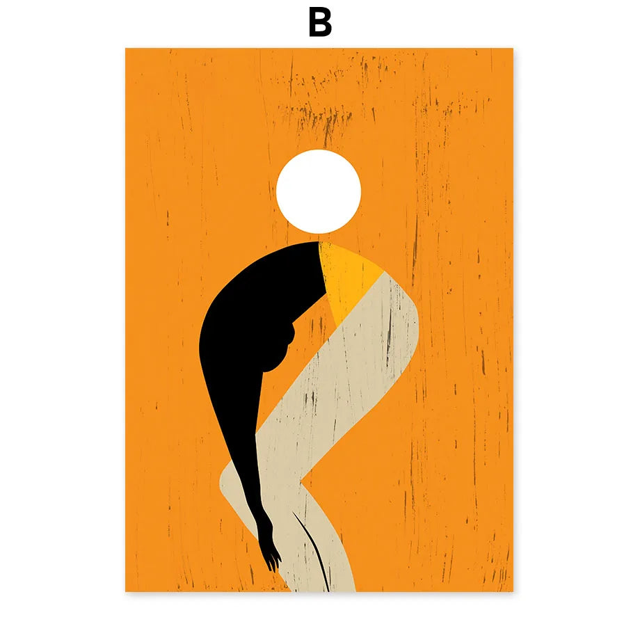 VIP Abstract Girl Nordic Canvas