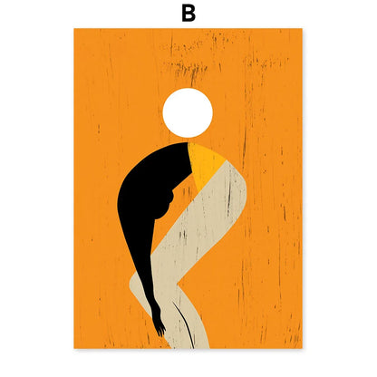 VIP Abstract Girl Nordic Canvas