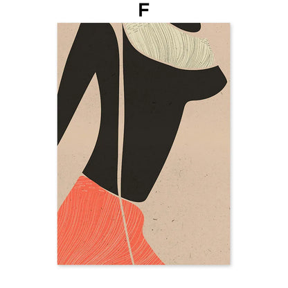 VIP Abstract Girl Nordic Canvas