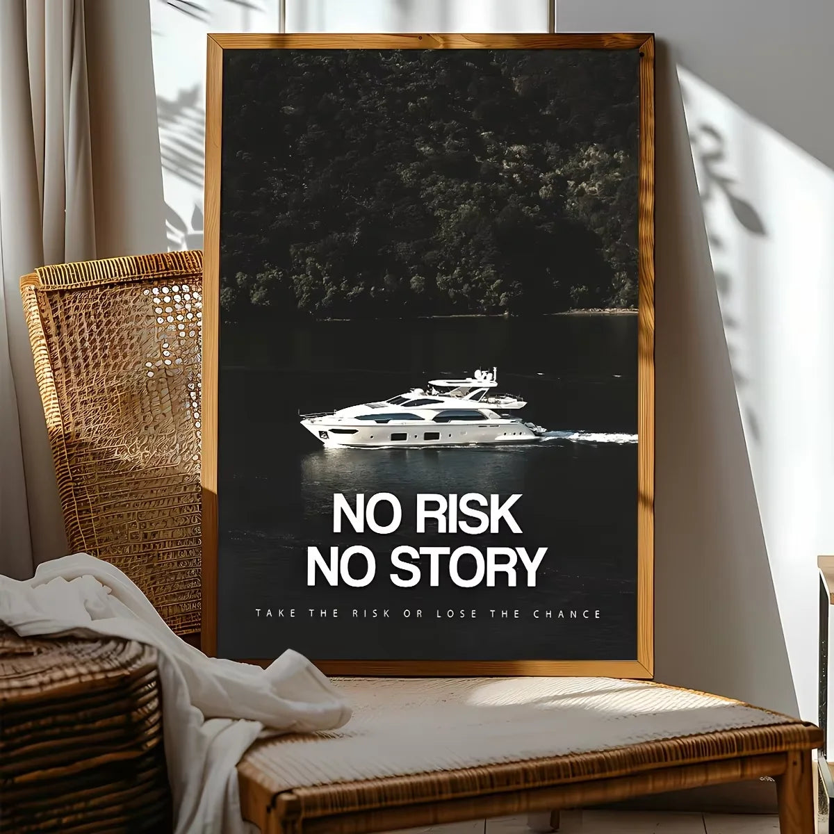 No Risk No Story Modern Canvas