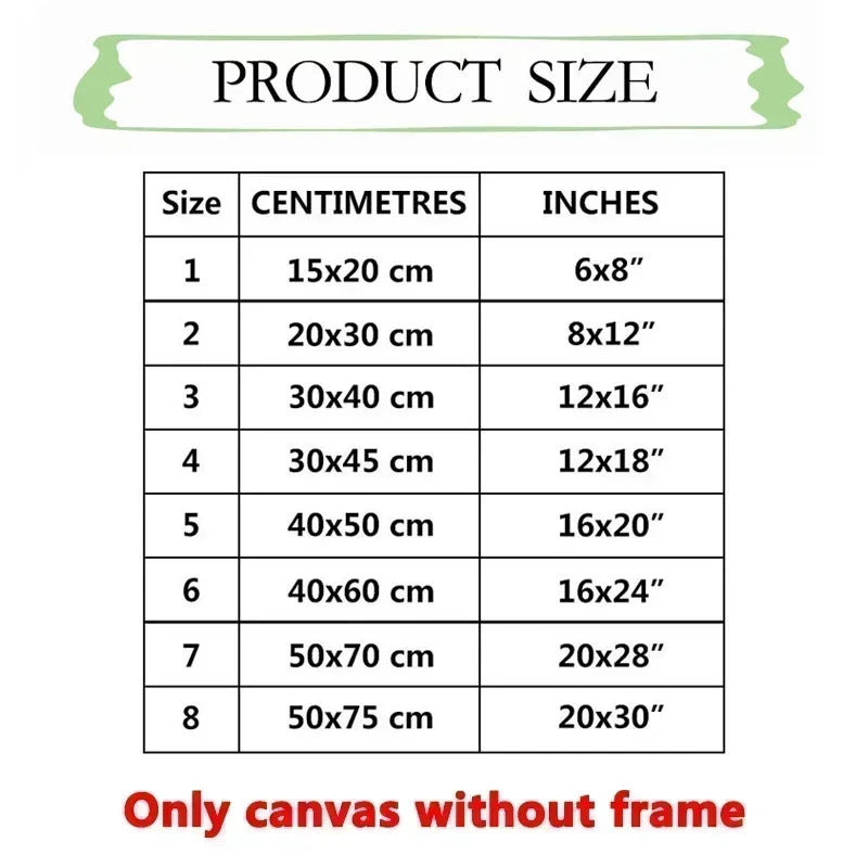 Discipline Believe Focus Inspirational Canvas