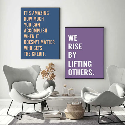 Modern Leadership Attitude Quote Canvas