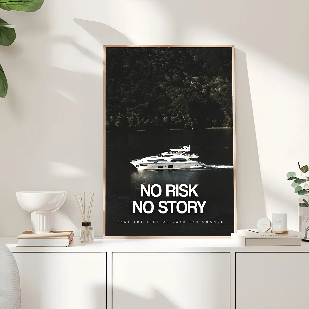 No Risk No Story Modern Canvas