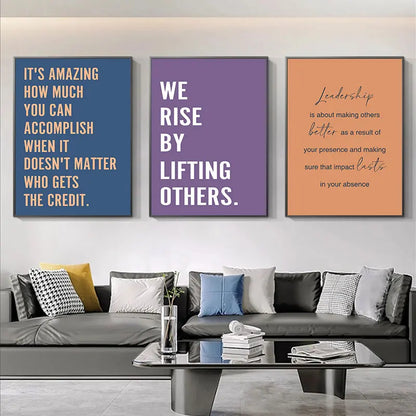 Modern Leadership Attitude Quote Canvas