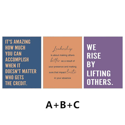 Modern Leadership Attitude Quote Canvas