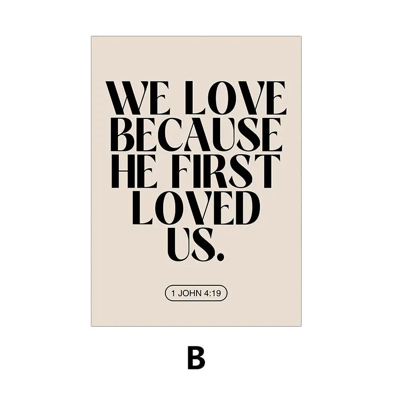 Motivational Bible Quotes Canvas Art