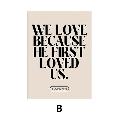 Motivational Bible Quotes Canvas Art