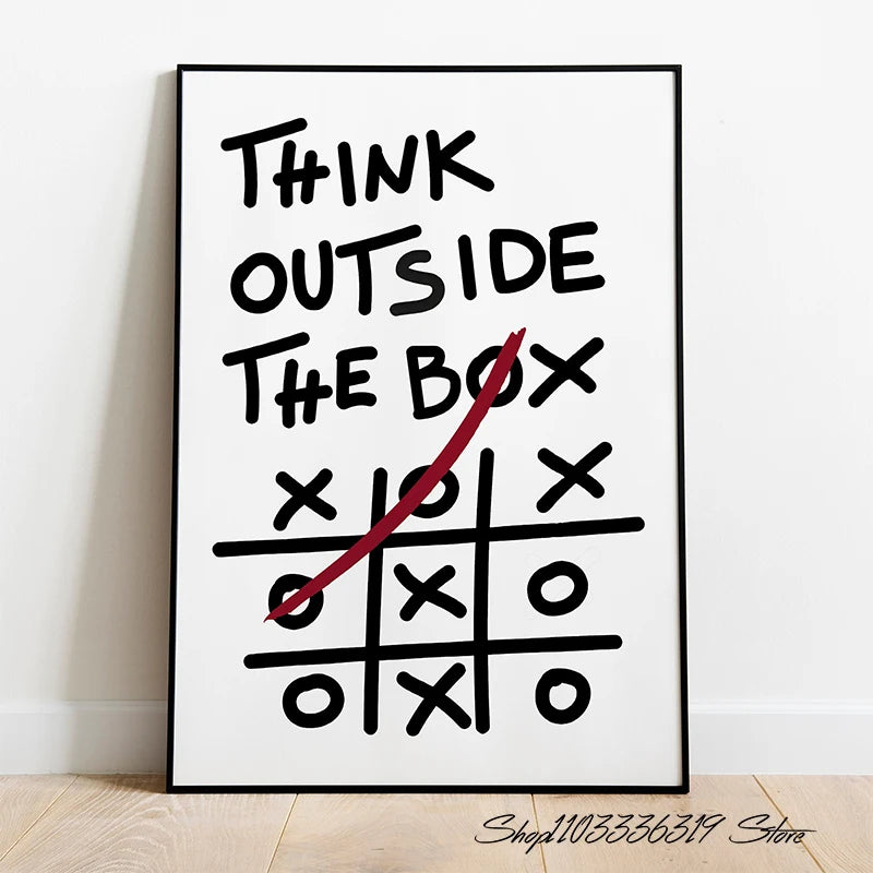 Modern Motivational Discipline Quote Canvas