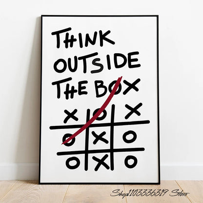 Modern Motivational Discipline Quote Canvas